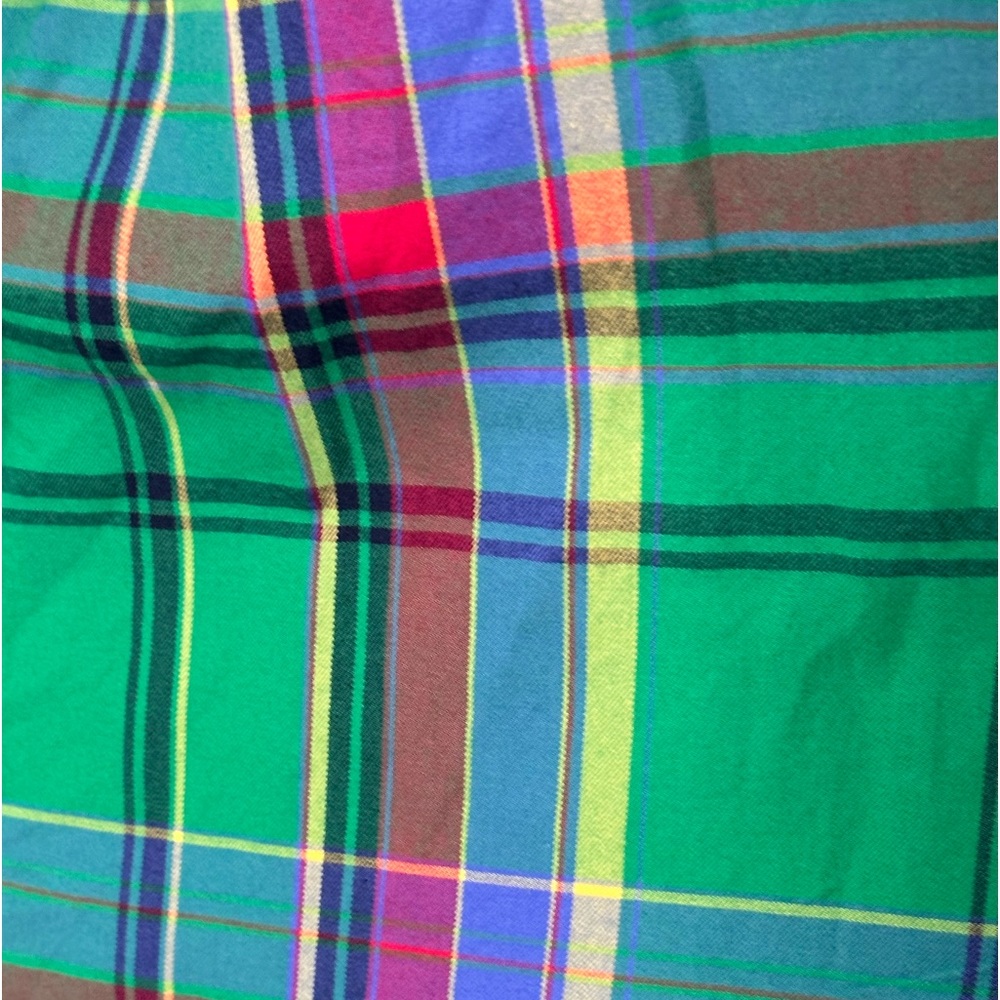 Lauren Ralph Lauren plaid women’s blouse size M Office St Patrick’s Day